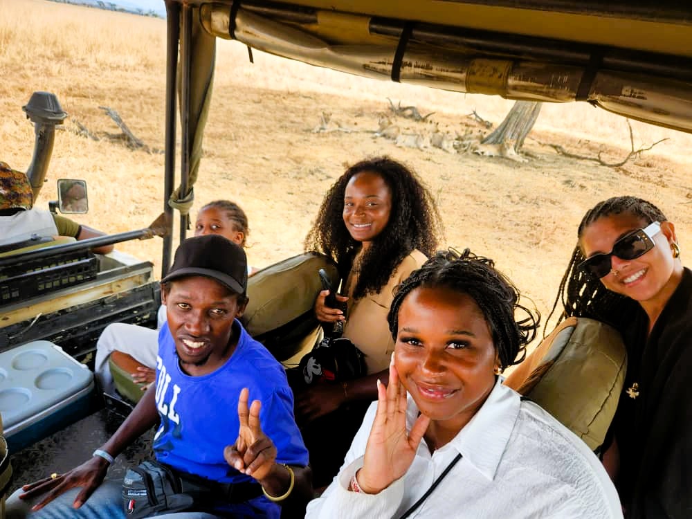 Pasqualino Zanzibar Tours and Safari team on a safari adventure