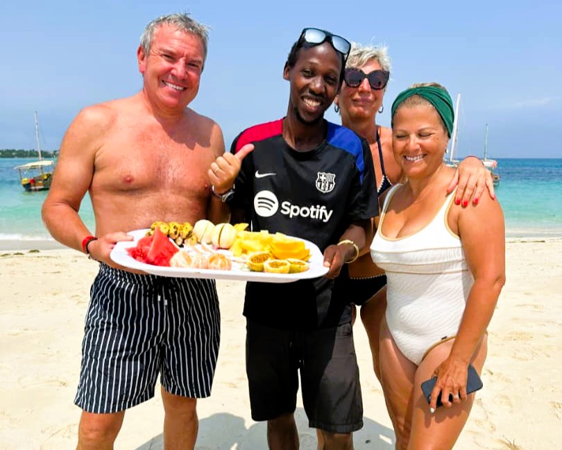 Blue Safari with snorkeling in coral reefs, sandbanks, and dolphin spotting in Zanzibar